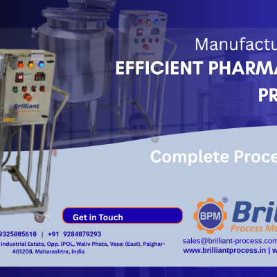 Manufacturing Vessels for Pharma | Brilliant Process Machinery